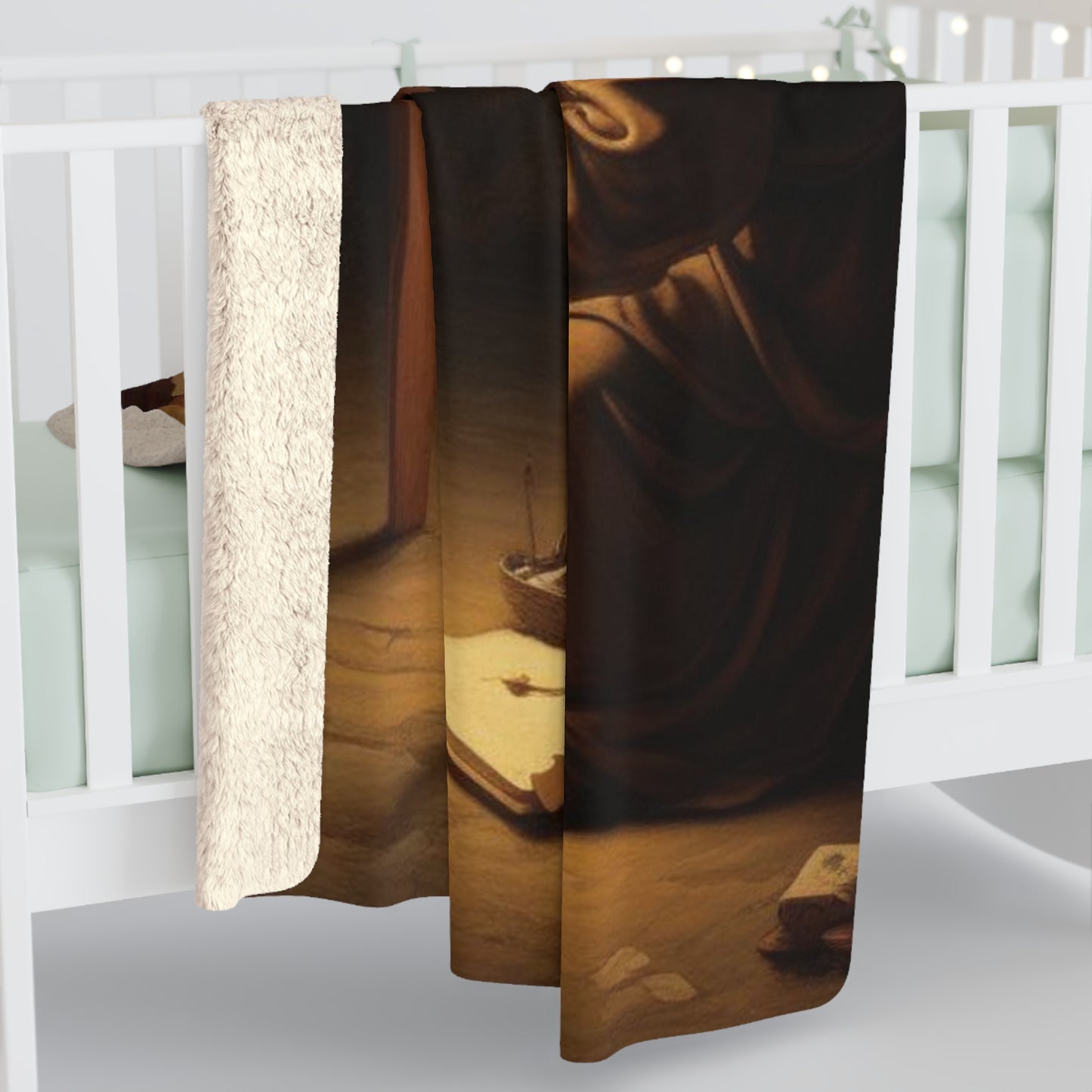 Artistic Sherpa Fleece Blanket – Cozy Home Décor for Creative Souls