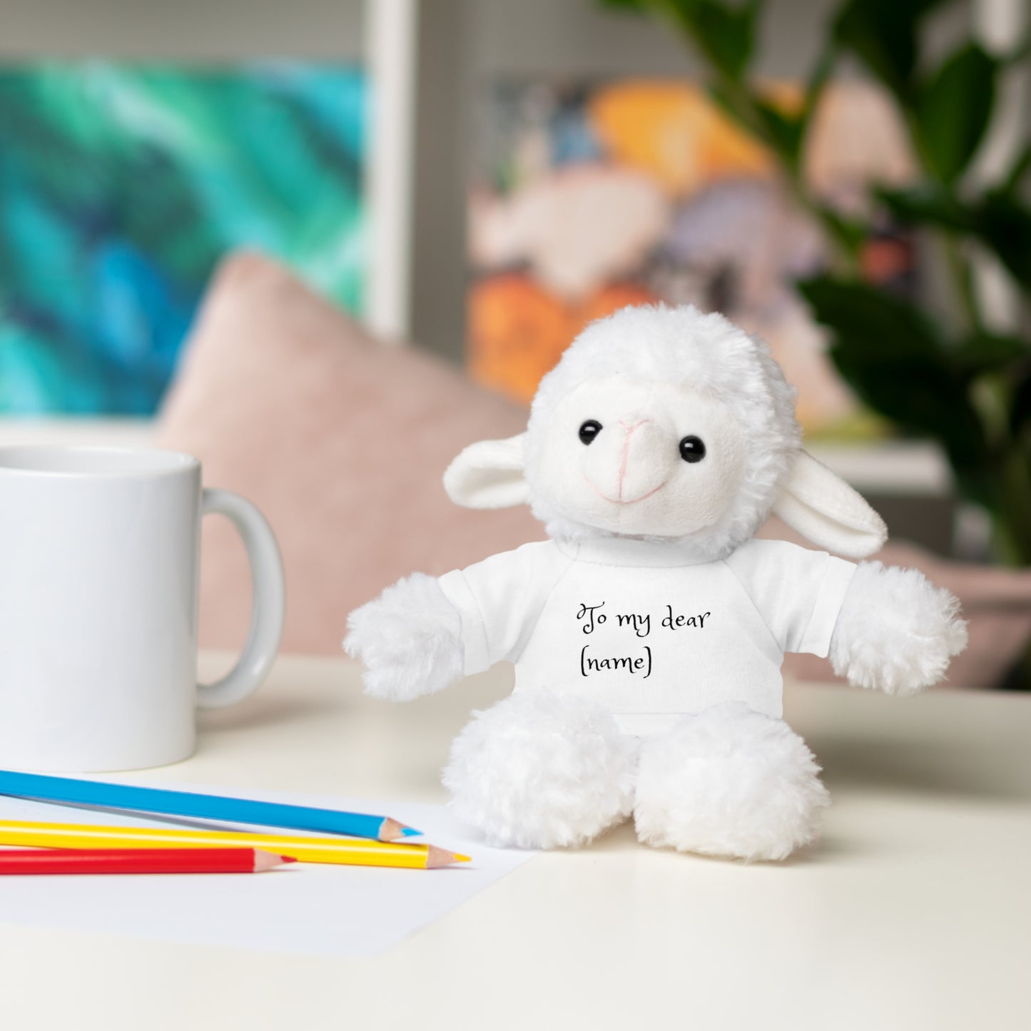 Personalized Stuffed Animal with Custom Tee - Ideal Gift for Kids and Celebrations