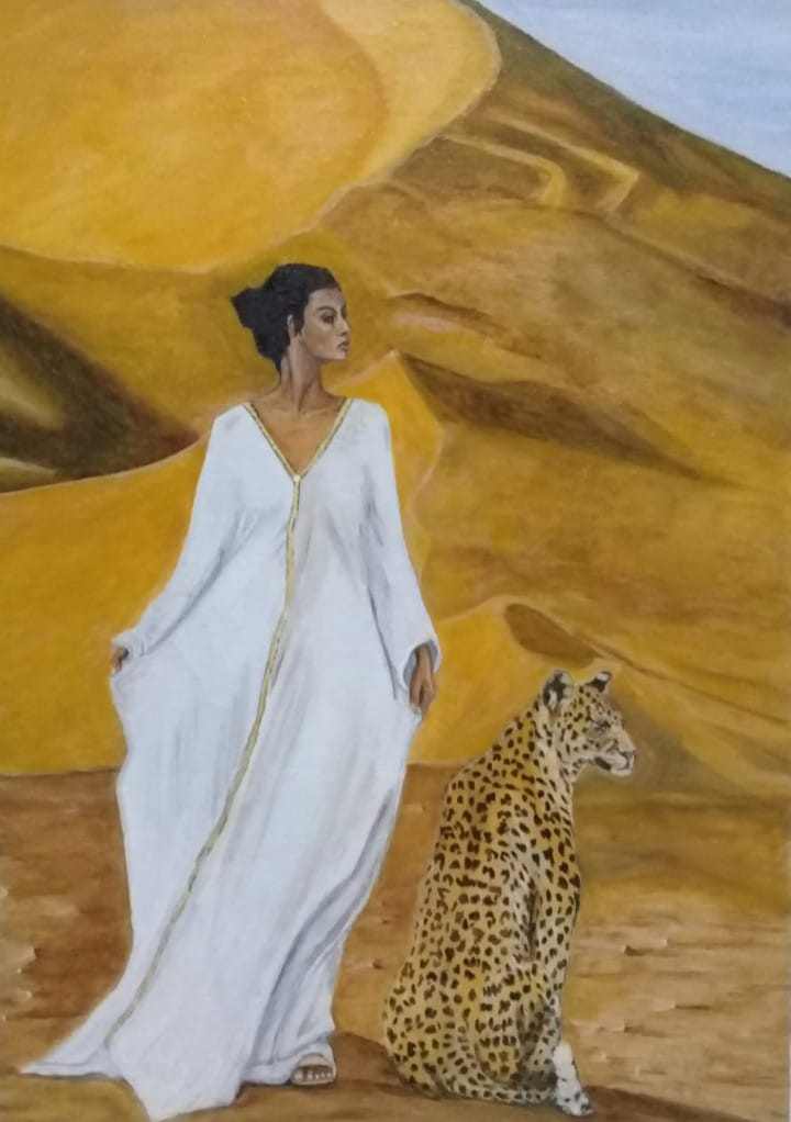 El desértico con acompañante