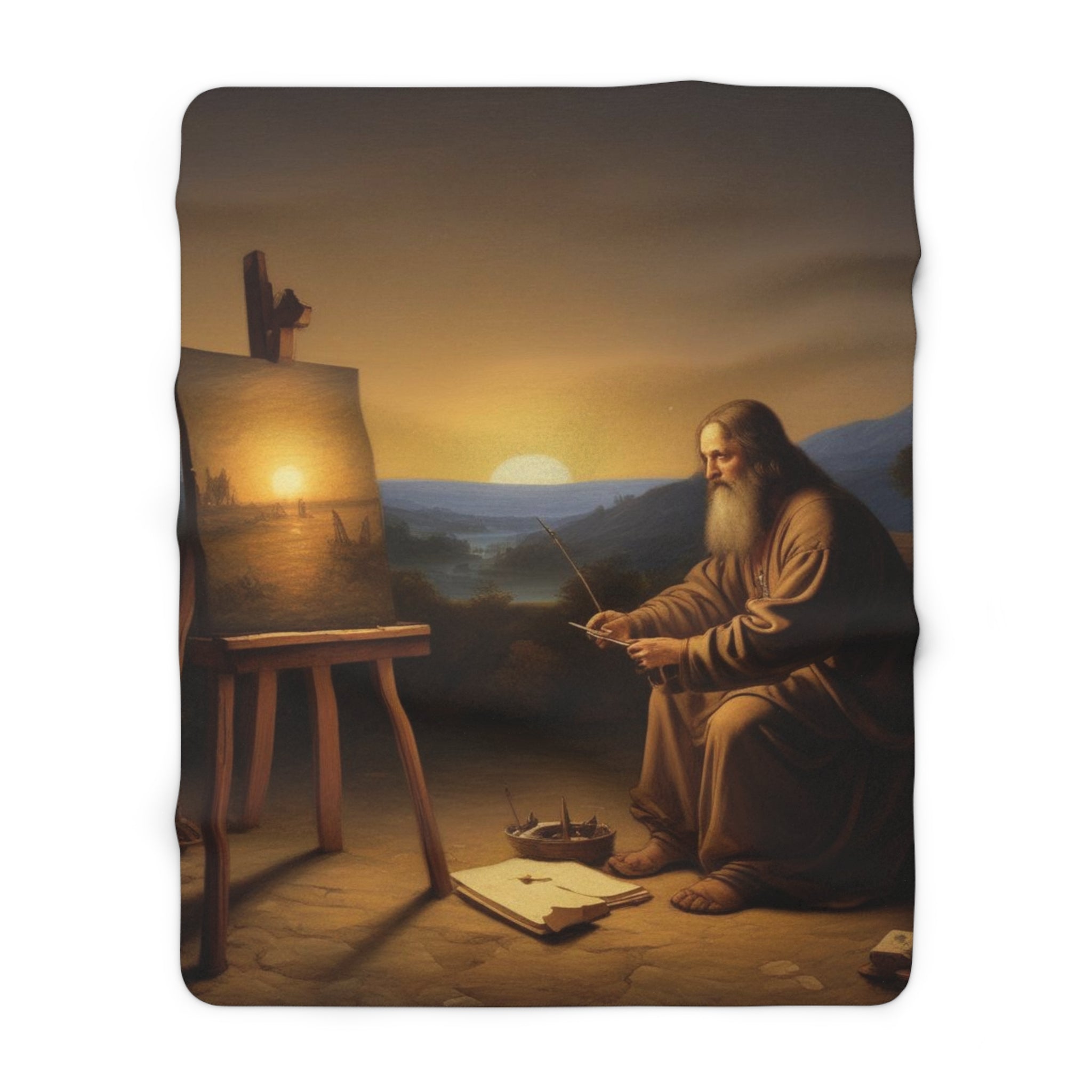 Artistic Sherpa Fleece Blanket – Cozy Home Décor for Creative Souls