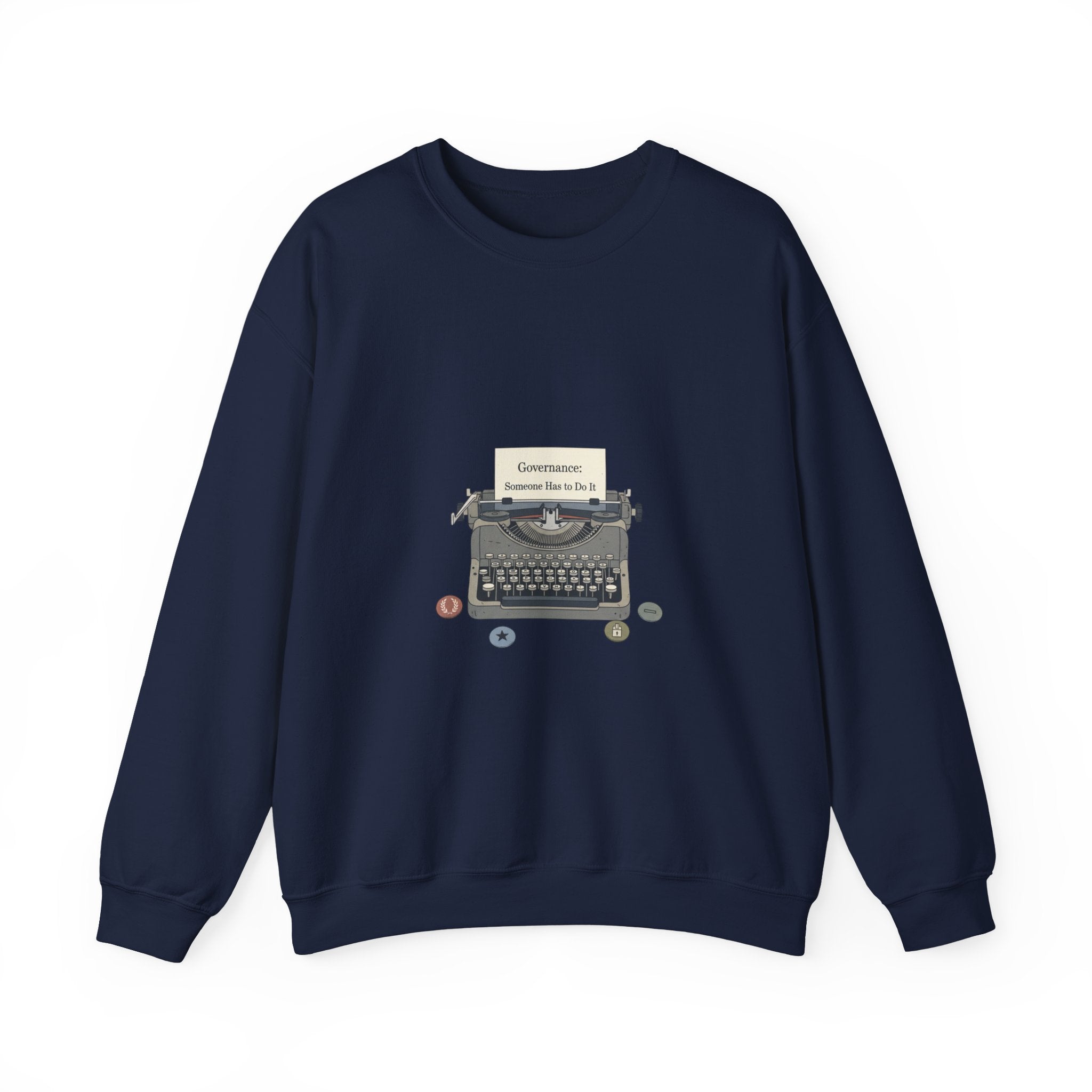 Civic Exhaustion Typewriter Crewneck sweatshirt | election memes, politics humor