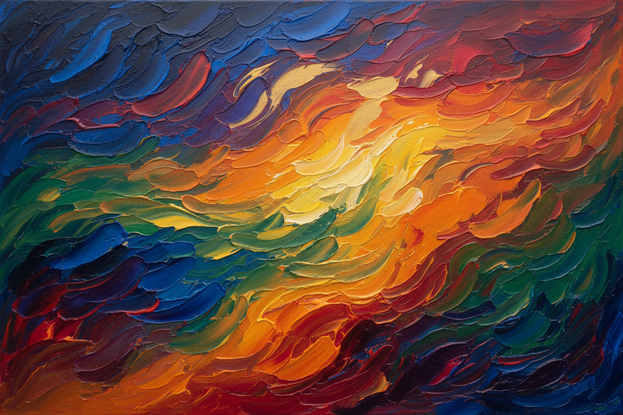 pintura oleo mezclada 