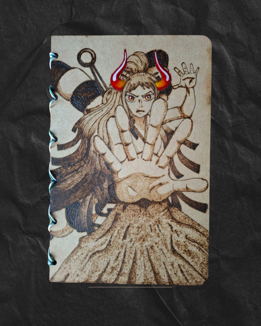 Personalized notebooks - notebooks wood engraving/wood carving.